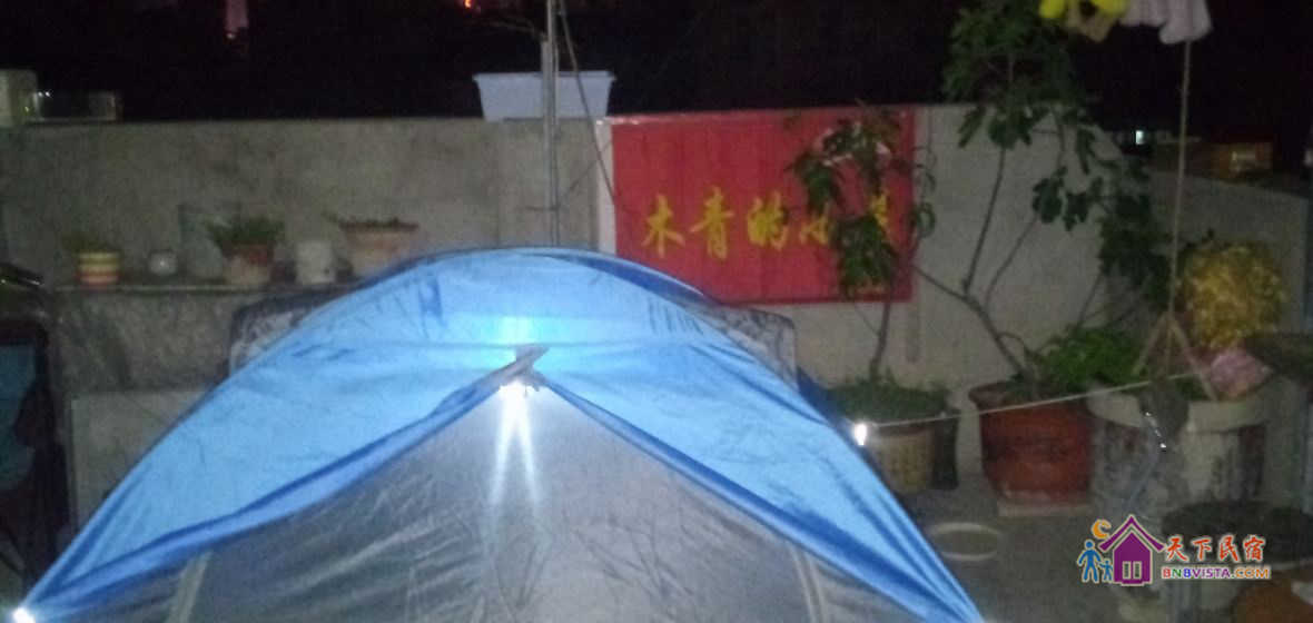 阳台女生双人帐篷房房