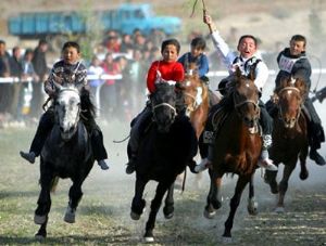  天下民宿 特产 之 蒙古族草原赛马 