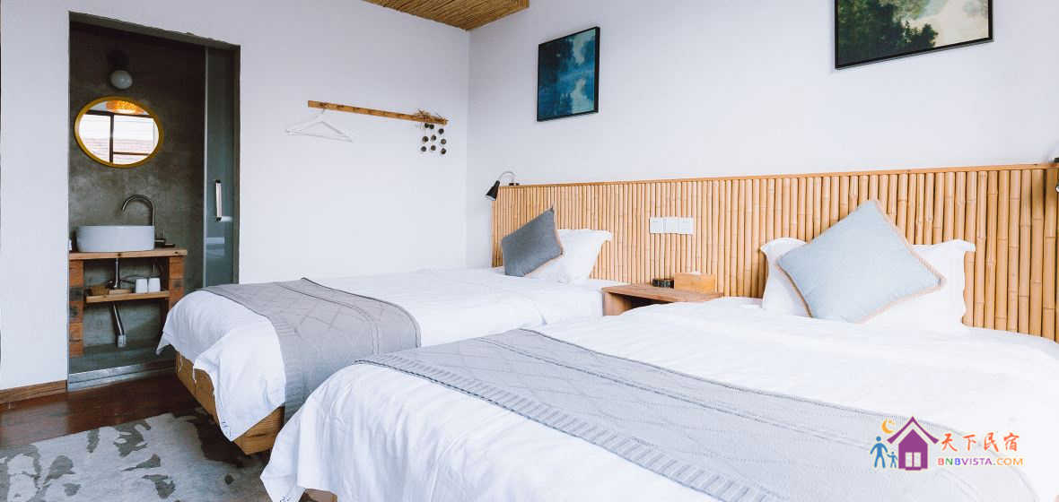 精品露台双床房