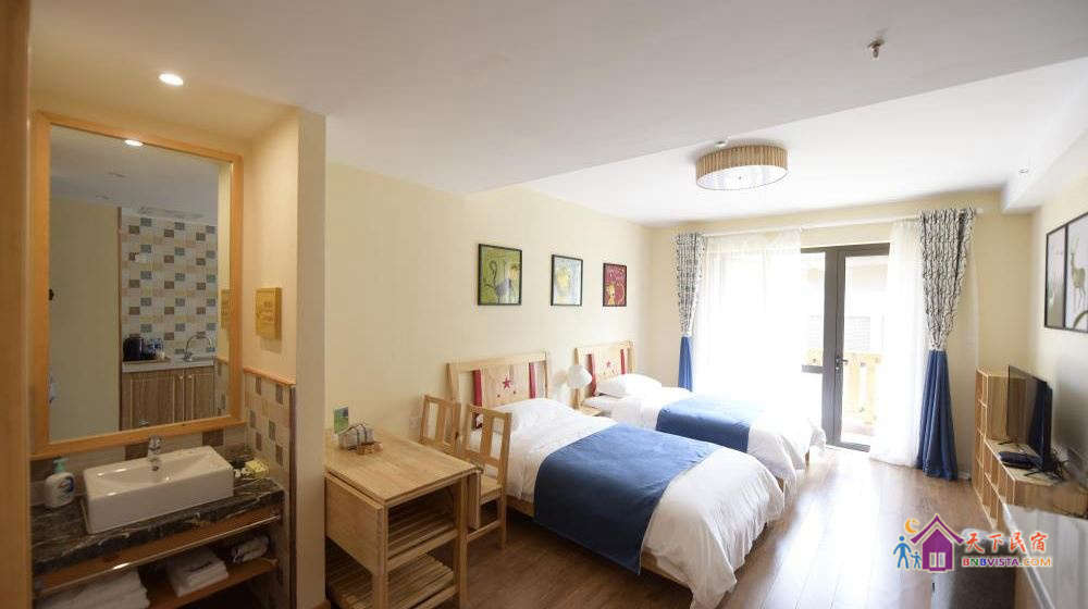 山筑小窝双床公寓