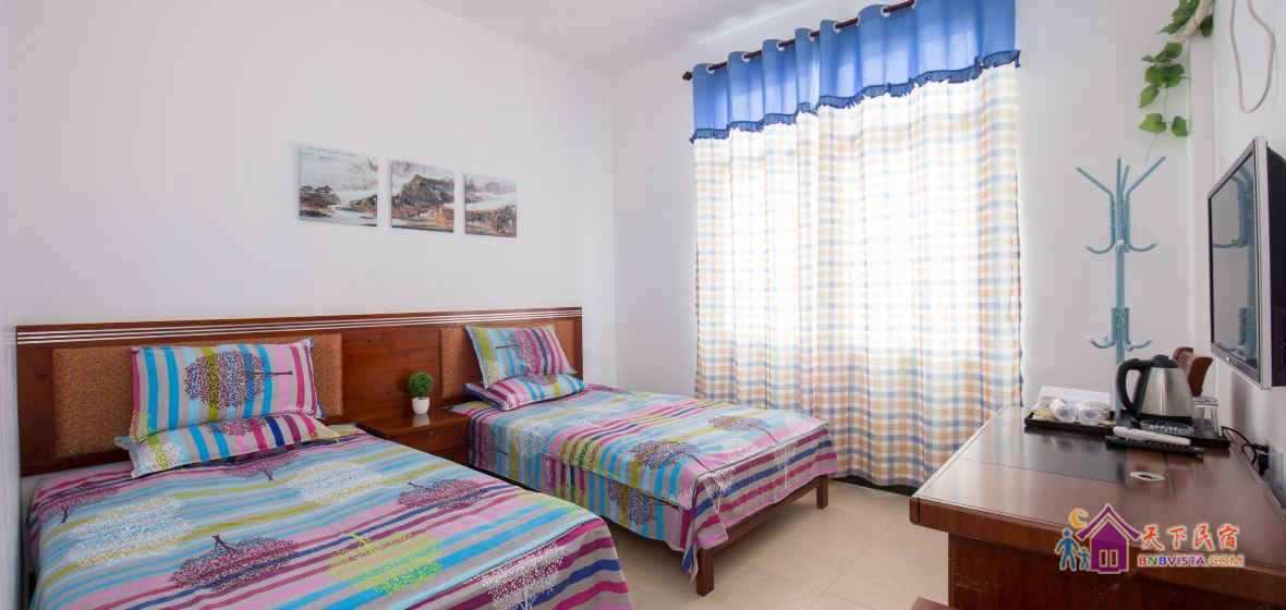 温馨城景双人房