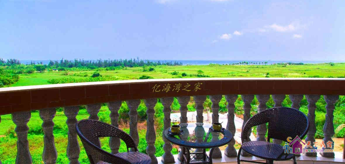 阳台海景三人间