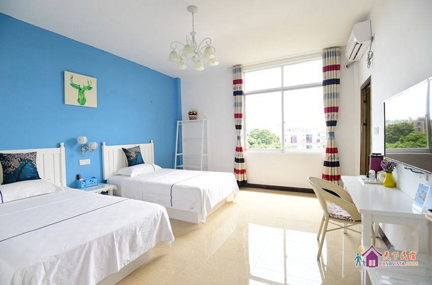 花海田园双床间