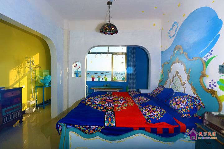 微笑的鱼海景情侣大床房