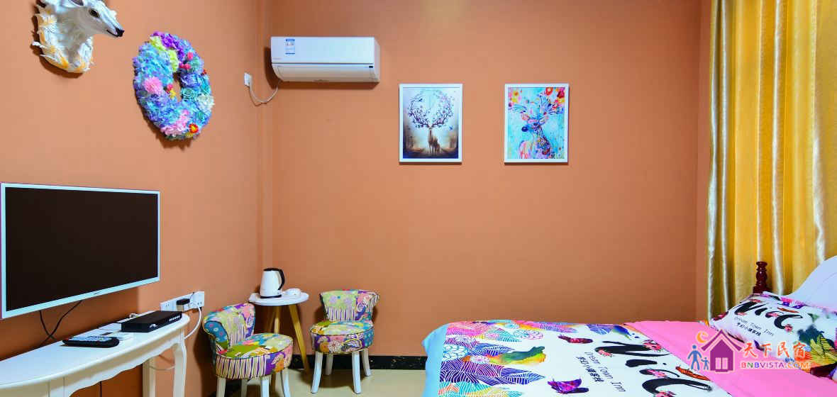 森系婚礼大床房