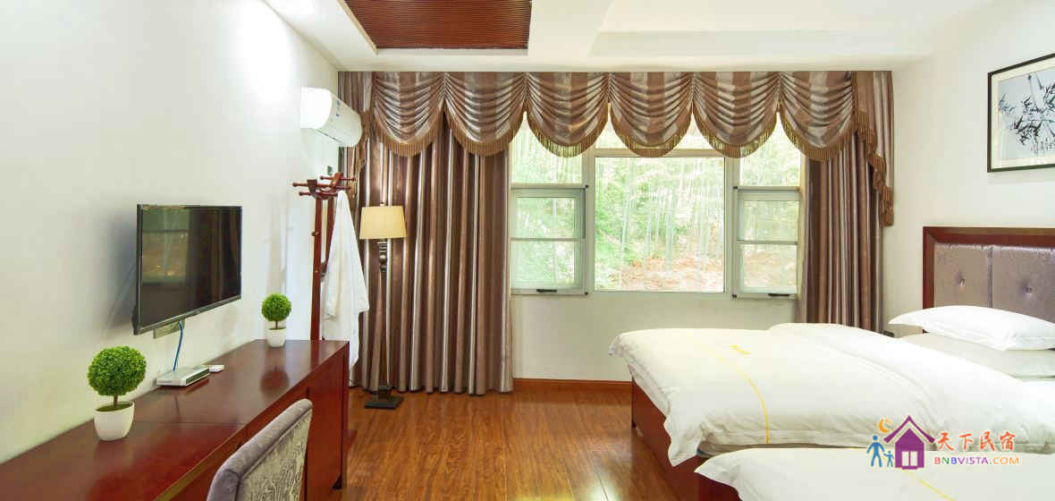 庭院竹景双床房