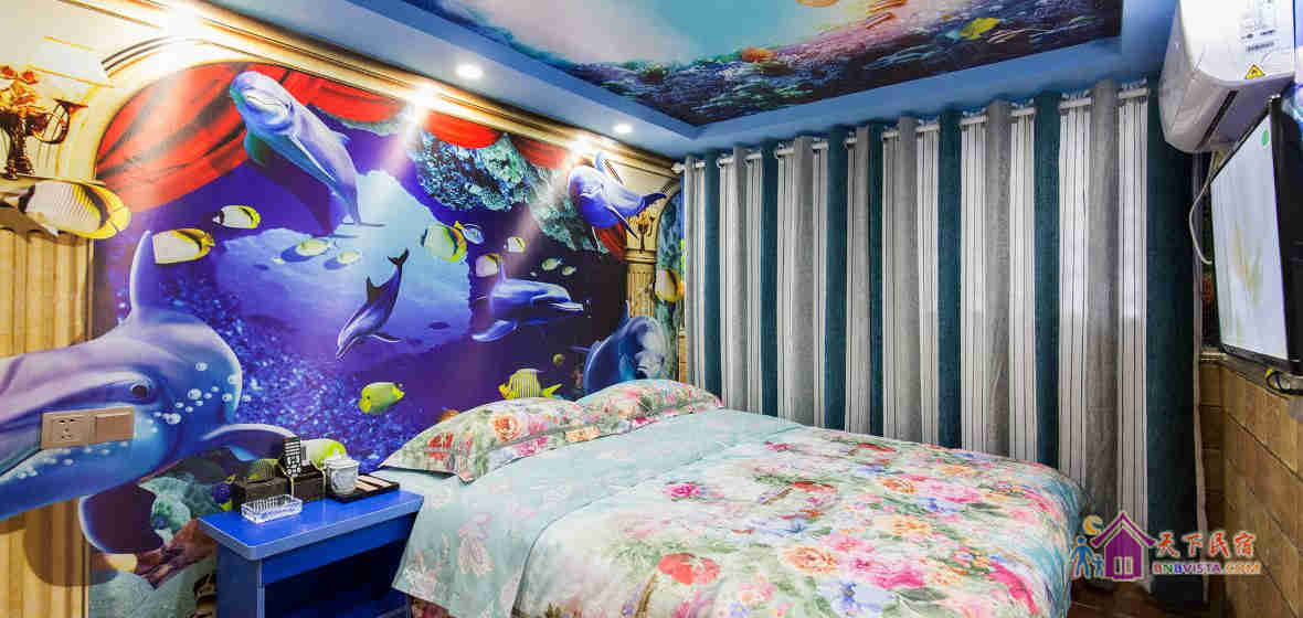 蓝色海洋主题房