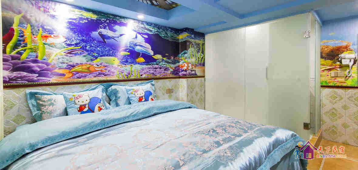 柔情白鲨主题大床房