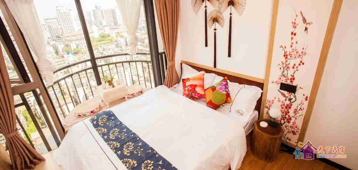 花火日式落地瓢窗城景房