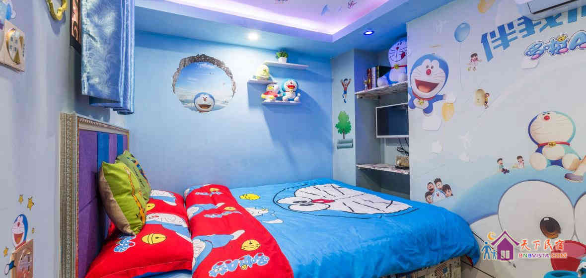 哆啦A梦大床房