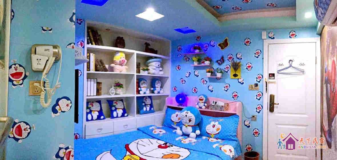 蜘蛛侠超人主题大床房