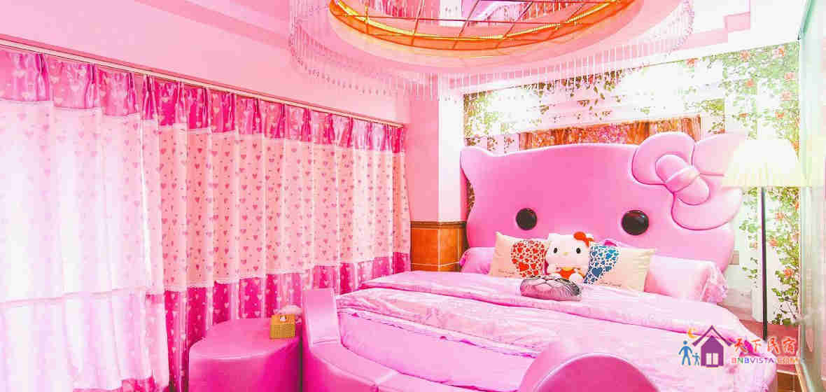 Hello kitty唯美公主阁大圆床房
