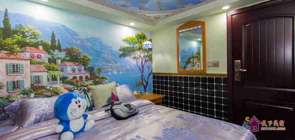 文艺复古小镇大床房