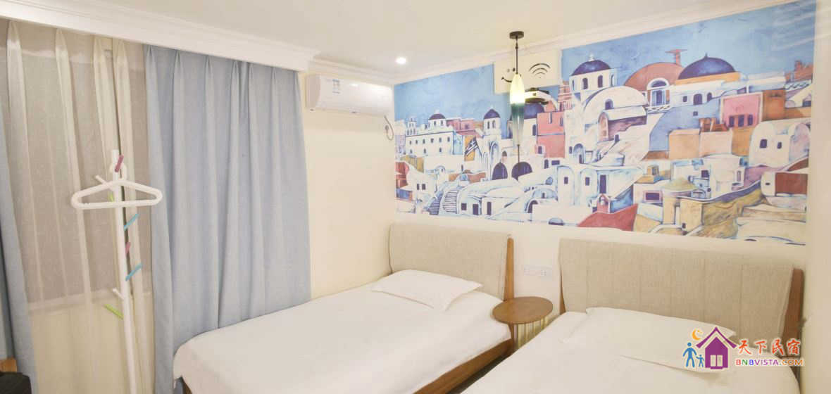 花园观影双床房