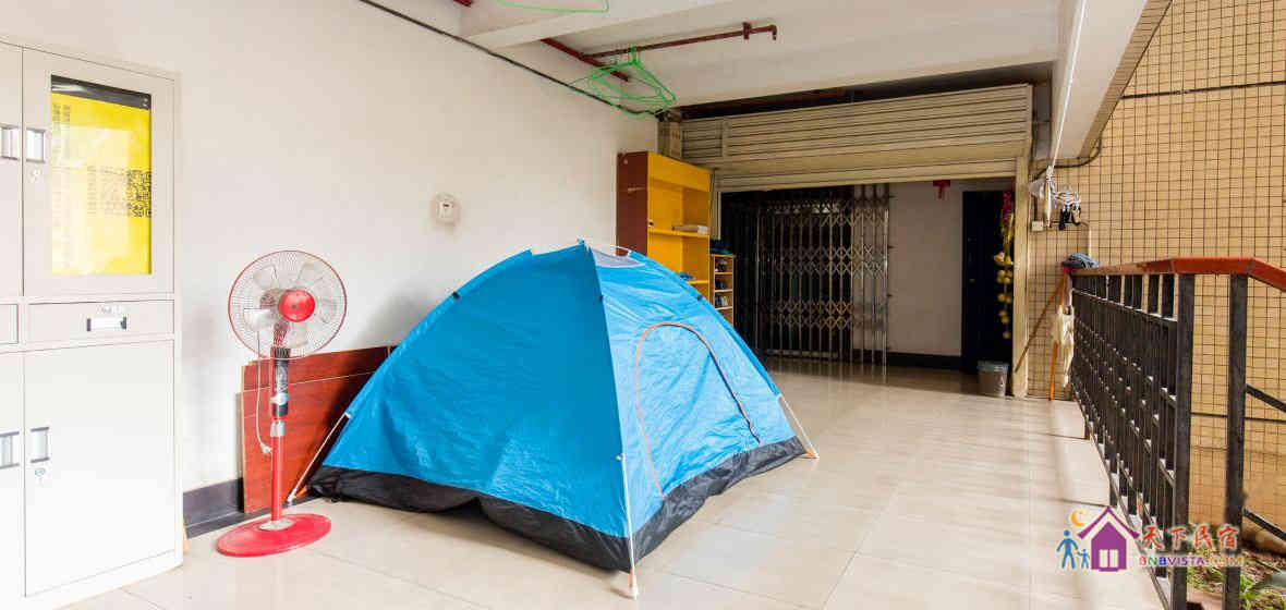 夏日冰爽阳台帐篷房