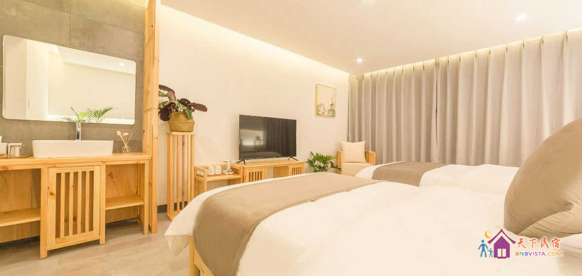 逸月院素雅双床房