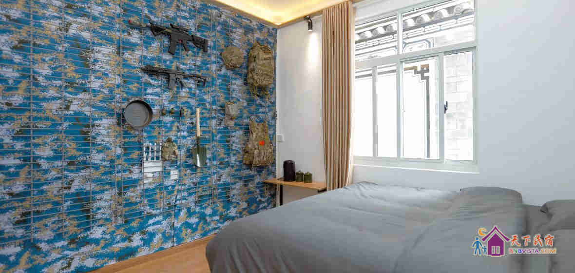 吃鸡主题大床房