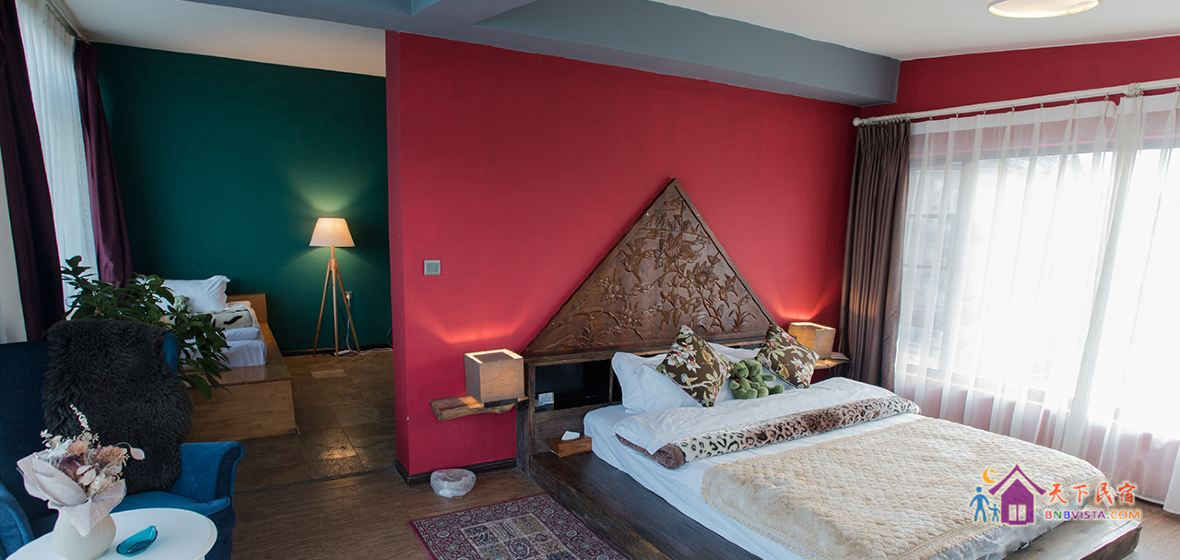 15号山景海景家庭套房(带屋顶花园)