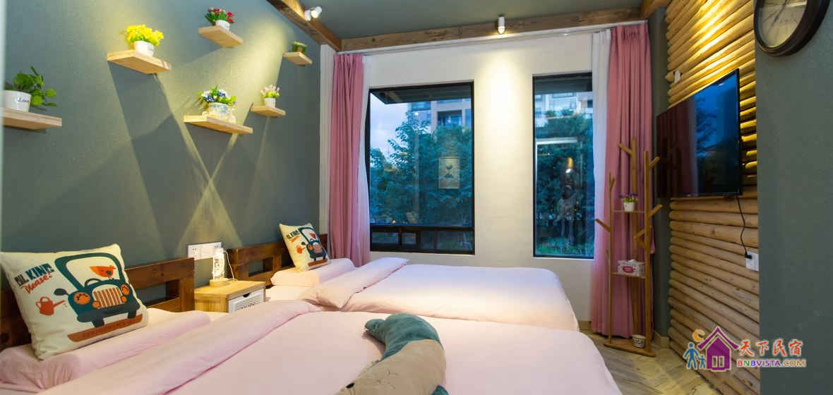 软绵绵绿呦呦双床房