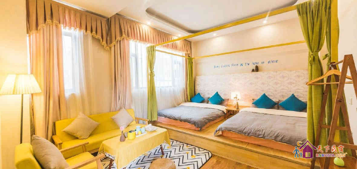 庭院榻榻米双床房