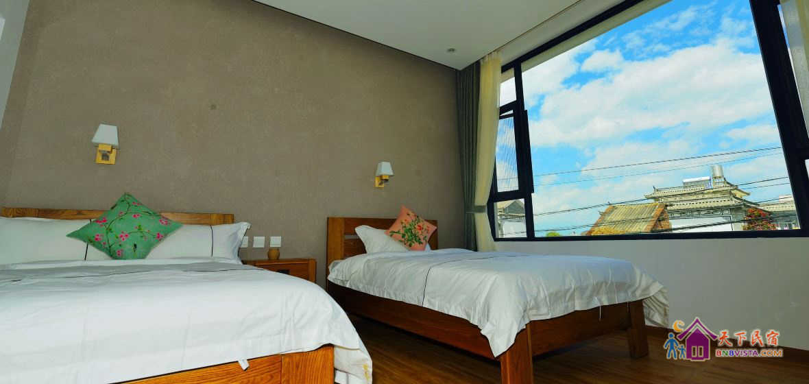 特色庭院双床房