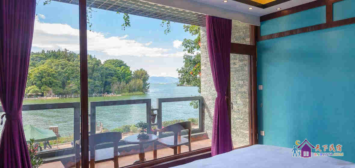 中式阳台海景大床房