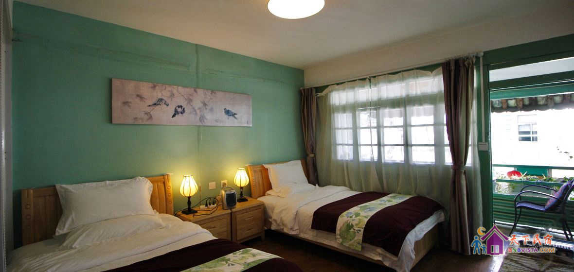 玉兰园景双床房