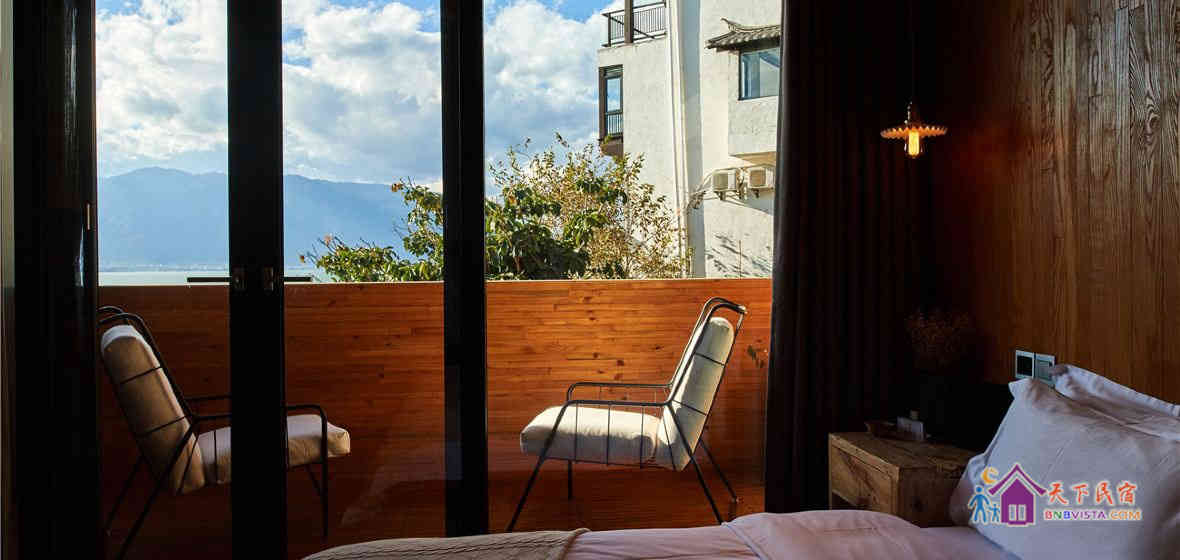 最美夕阳阳台海景大床房