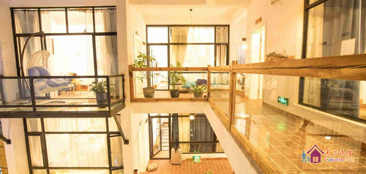 全阳台景观大床房言