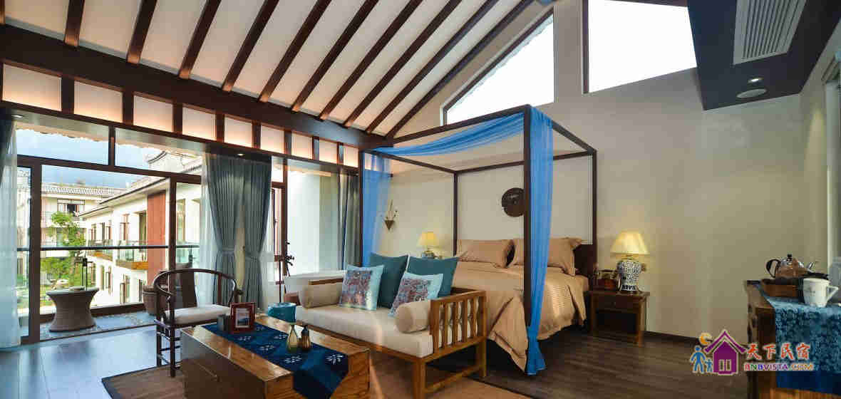 复古风情侣大床房