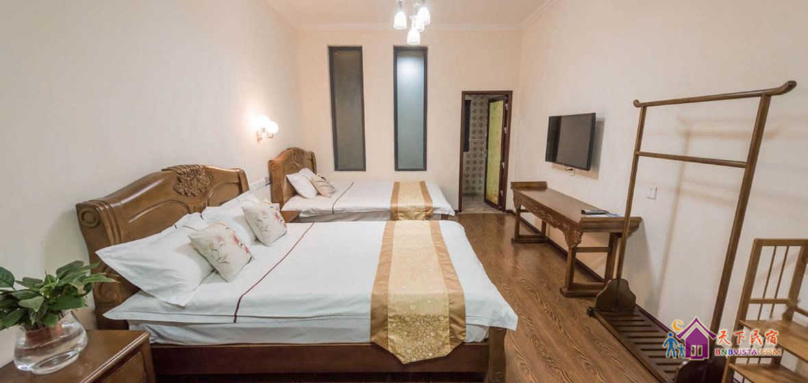 清风古典简约双床房