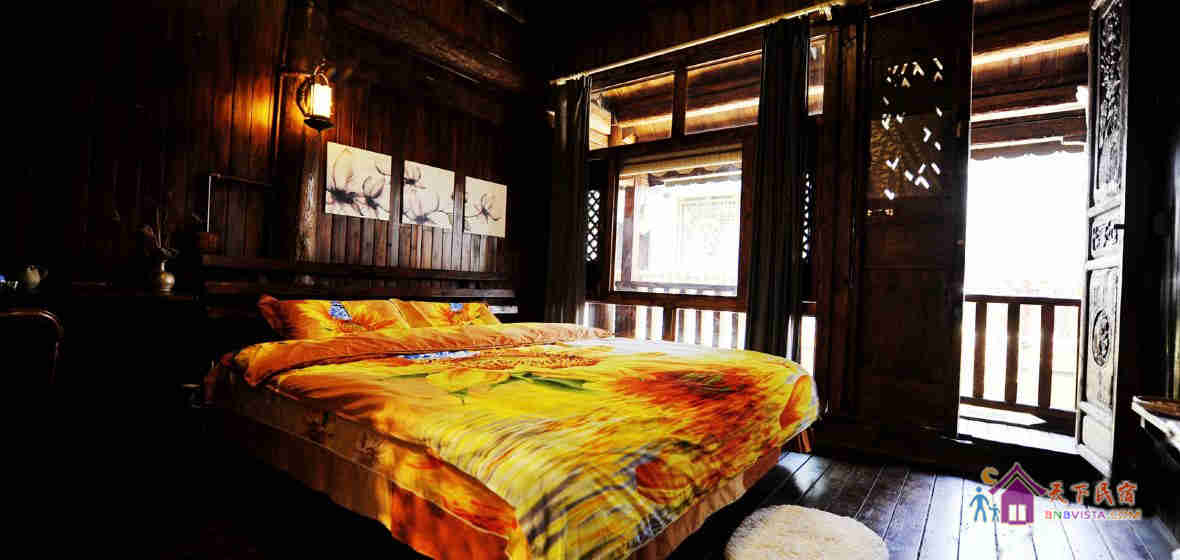 双宿双栖-木质竹篱大床房