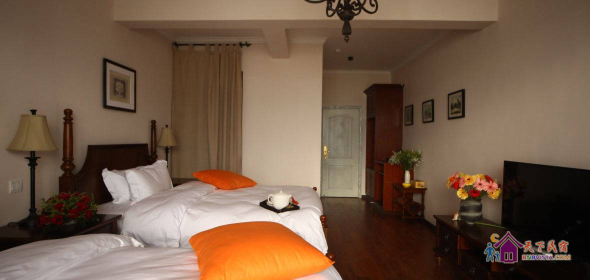 阳台海景双床房