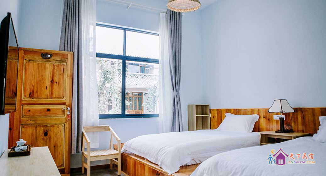 清新榻榻米双床房