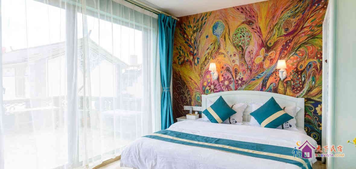 全阳台落地大床房