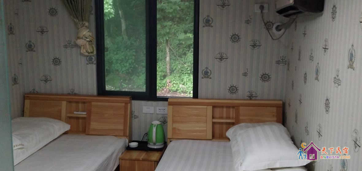 明清庭院双床间