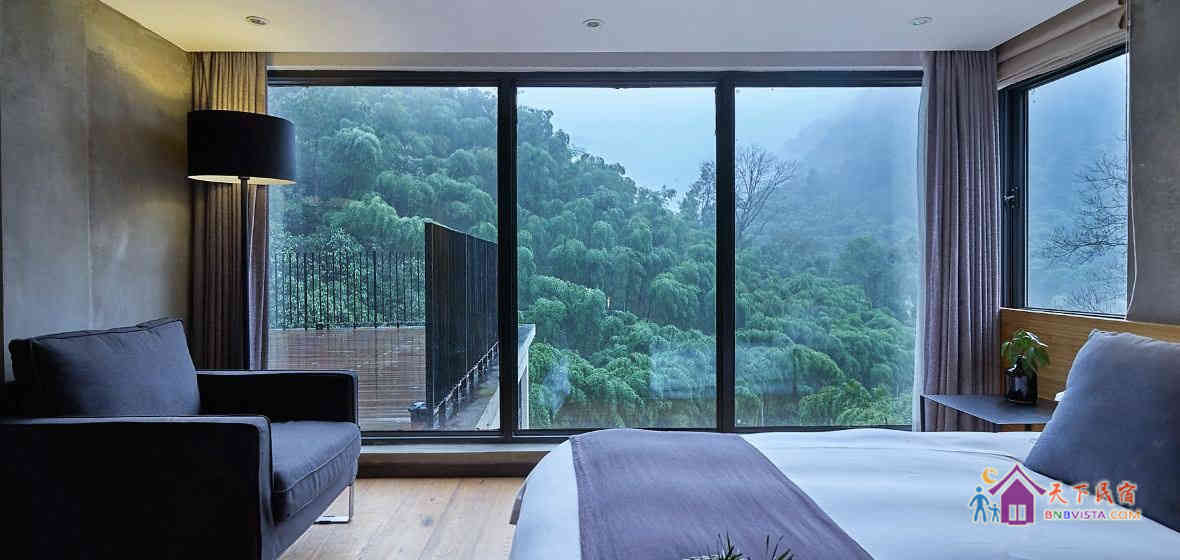 山院一月白复式景观床