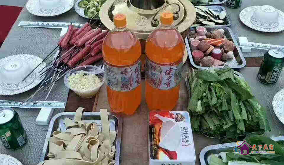 沙漠露营二大一小帐篷房