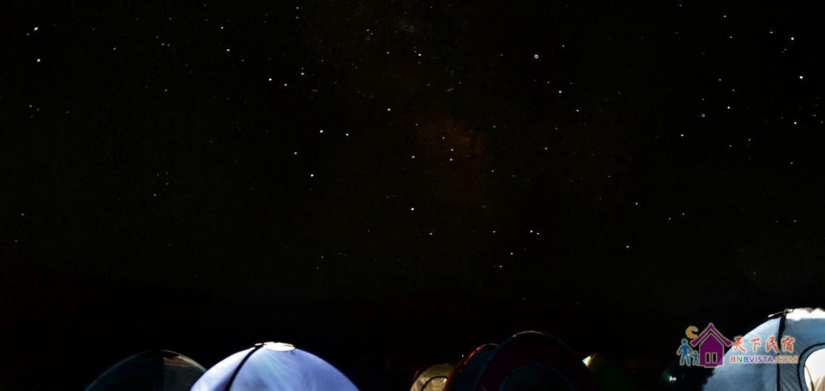 沙漠露营一大一小亲子露营帐篷