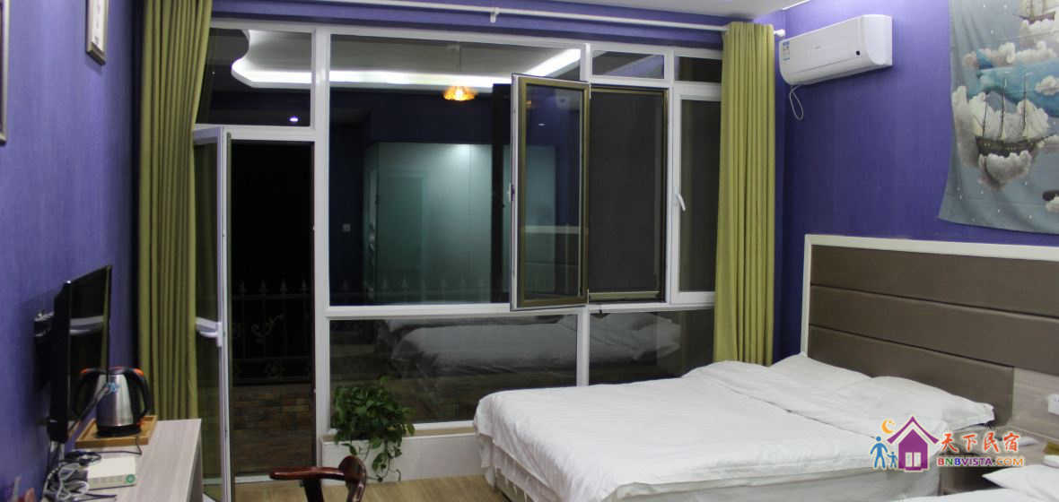 豪华阳台观景三人间