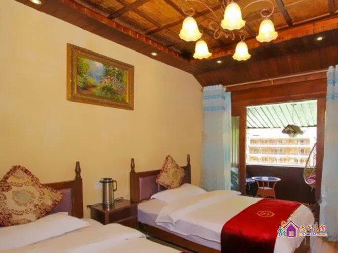 双子天空临江双人间奶茶店