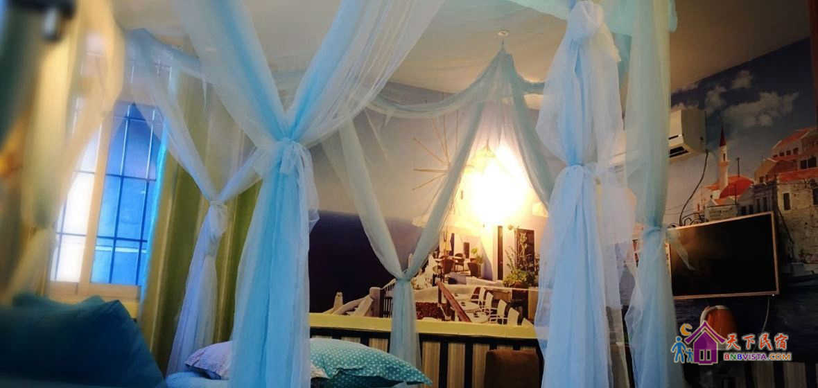 地中海温情圆床房