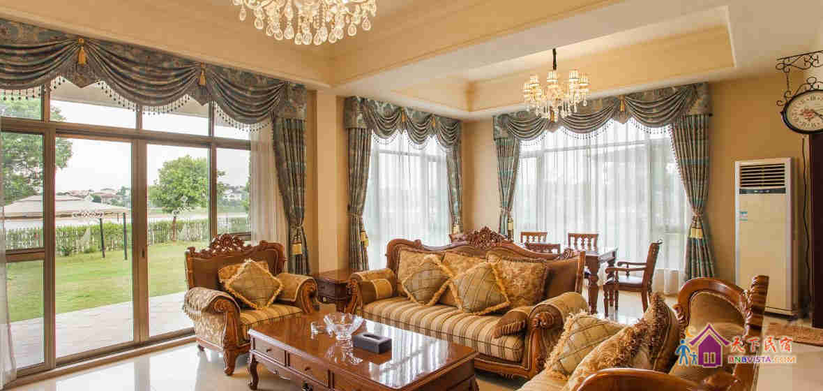 湖畔四号4房4床烧烤麻将别墅