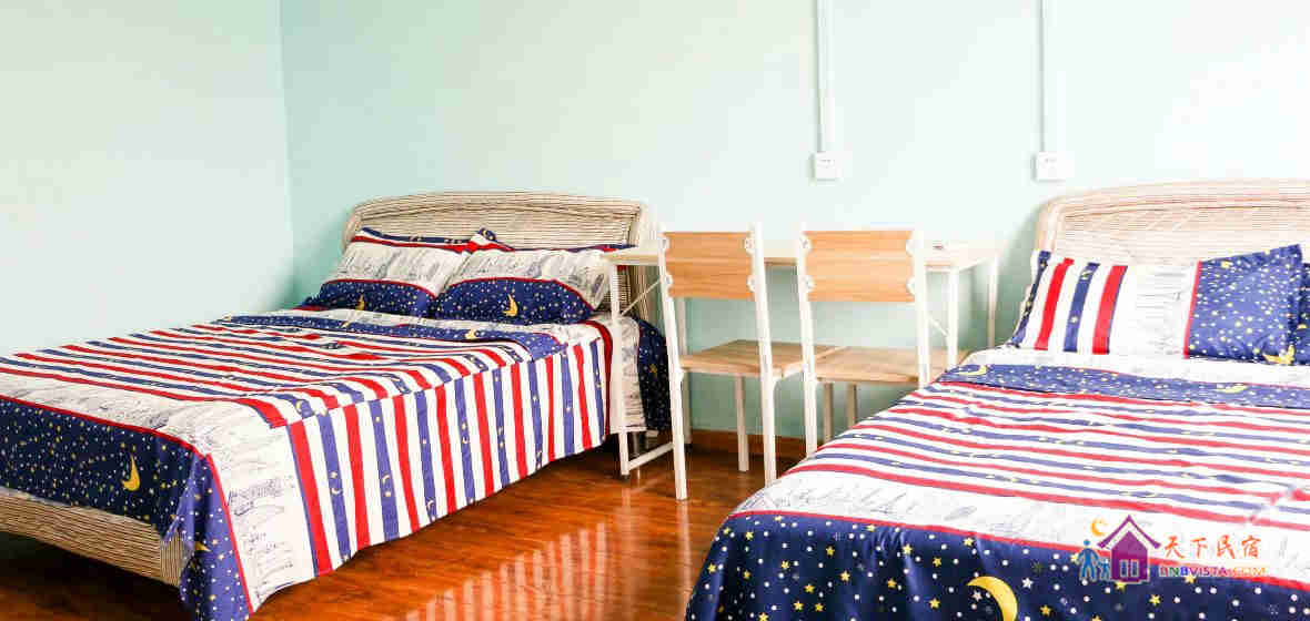 墨绿星空景观双床间