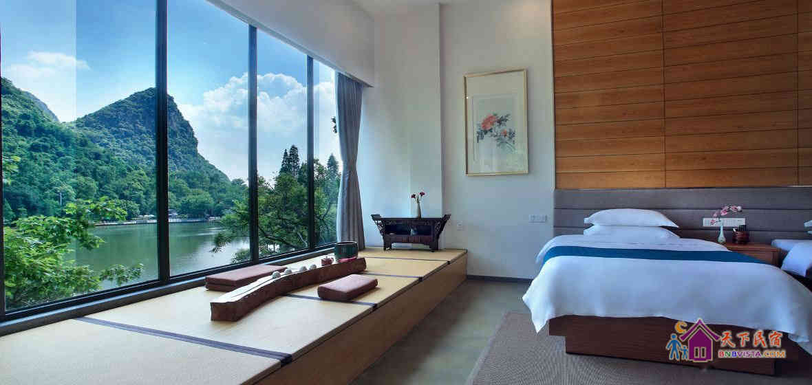 山水雅居豪华湖景双床房