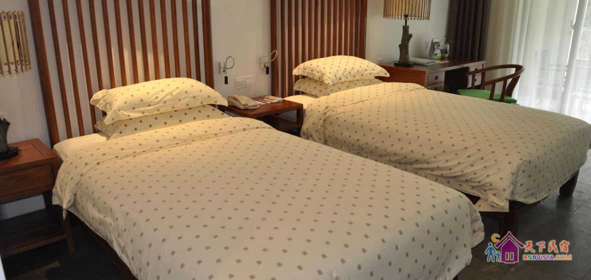 美滋滋甜蜜蜜双床房