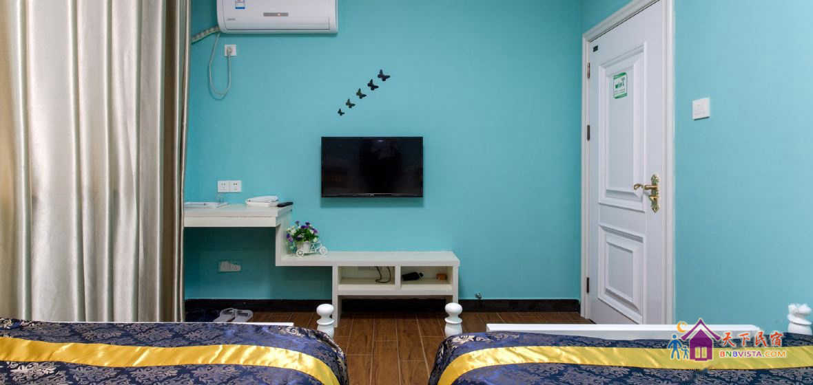 蓝色心情双床房