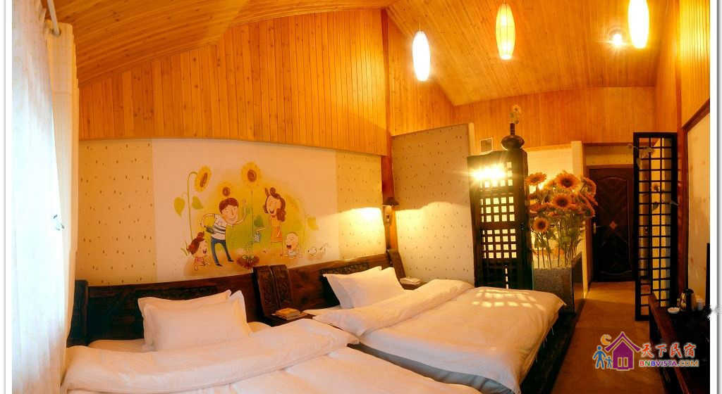 花神复古双大床家庭房