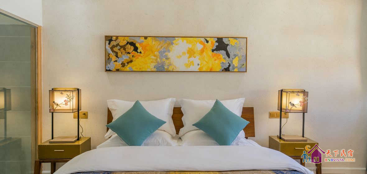 百合花温馨大床