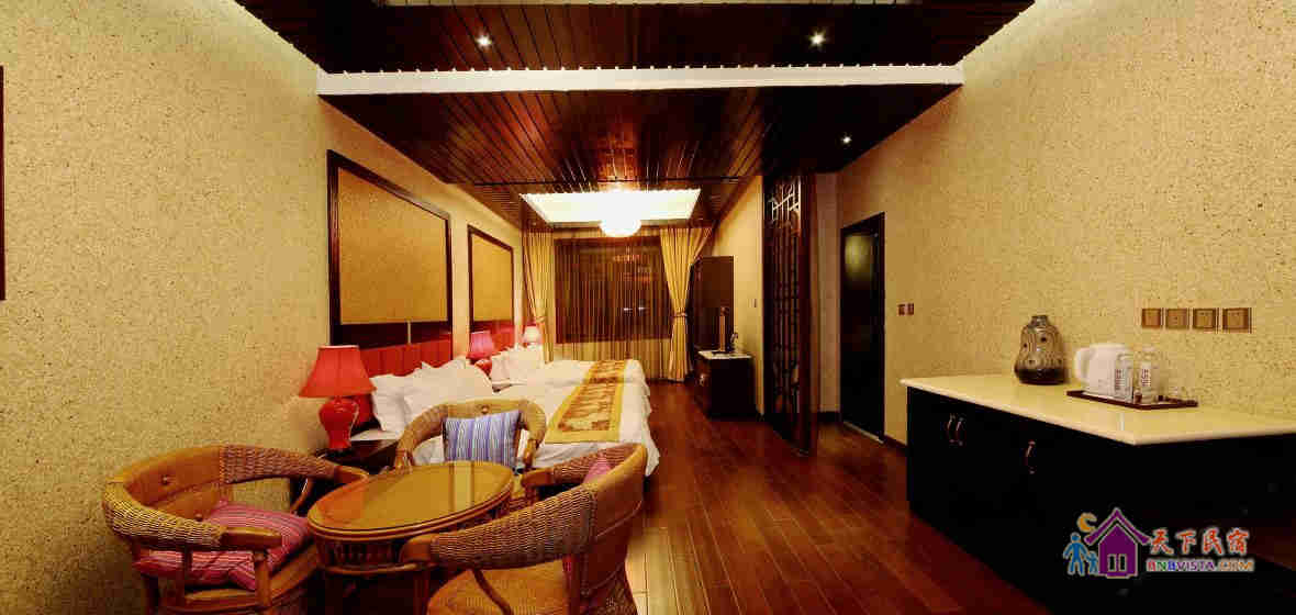 昔归院·园景豪华大双床套房